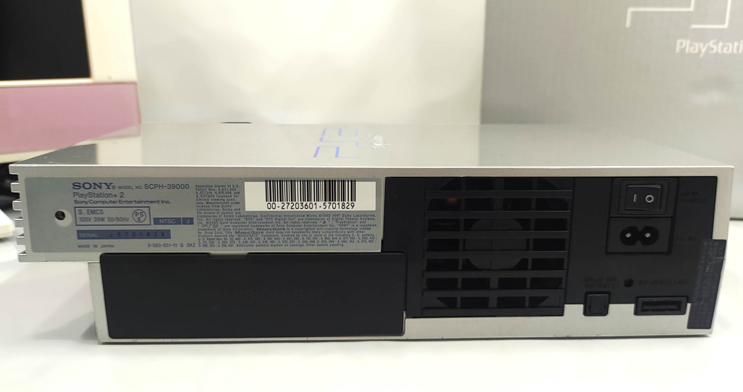 Sony Playstation 2 SCPH39000 Silver Limited Edition - FRETE GRÁTIS!
