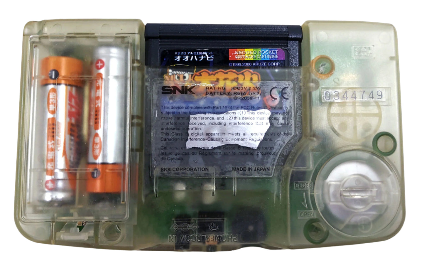 Neo Geo Pocket Color Crystal White - FRETE GRÁTIS