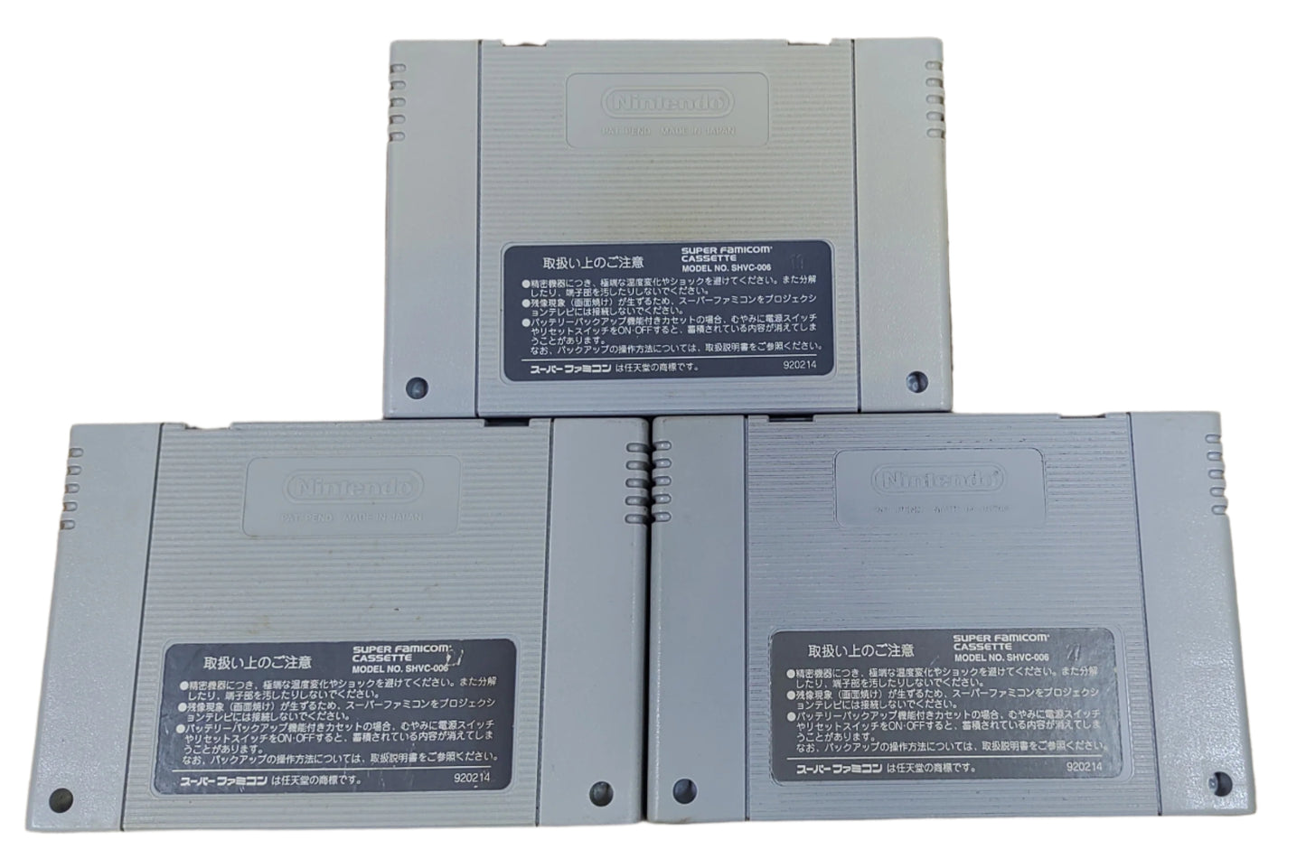 Lote 3 Games - Super Famicom / SNES