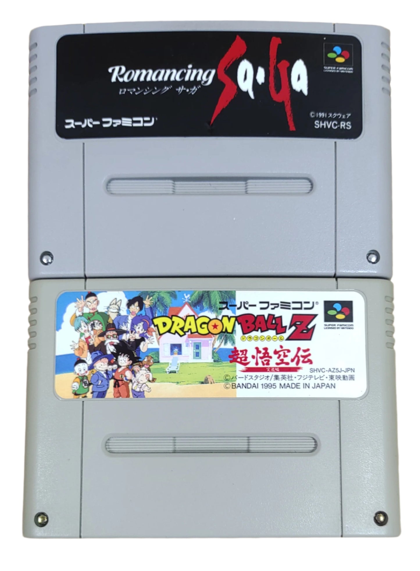 Dragon Ball Z: Super Gokuden + Romancing Saga - Super Famicom / SNES