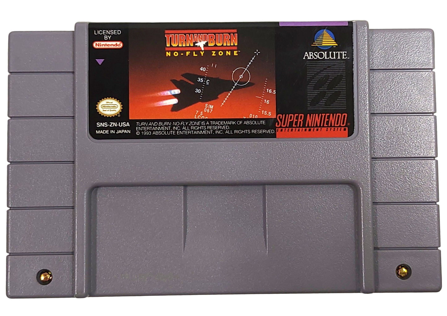 Turn and Burn - No-Fly Zone - SNES / Super Famicom