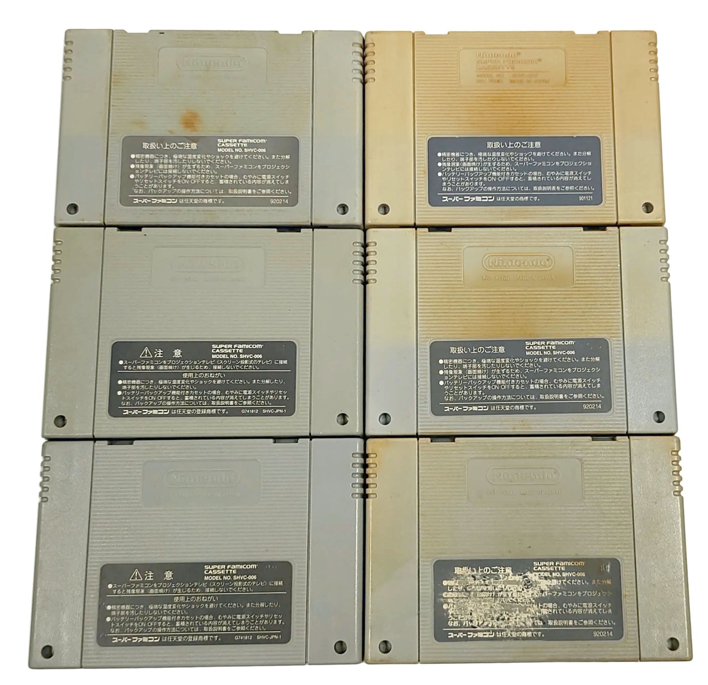 DKC 2,3 / Mario RPG / FF6 / YuYuHakusho / Romancing Saga - Lote 6 Games - Super Famicom / SNES