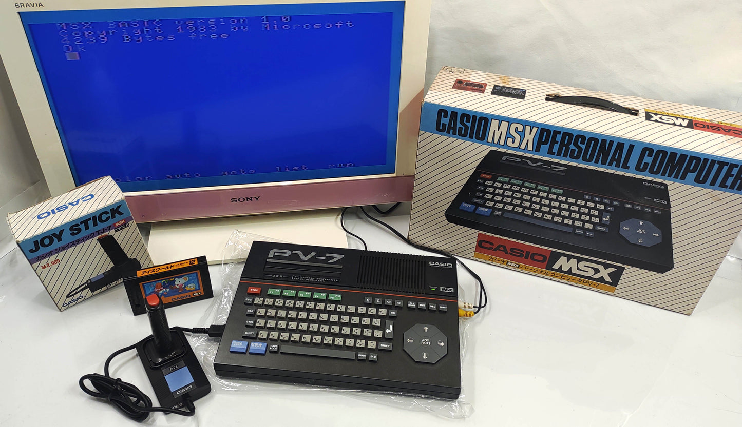 Casio PV-7 MSX Personal Computer + Extras - FRETE GRÁTIS
