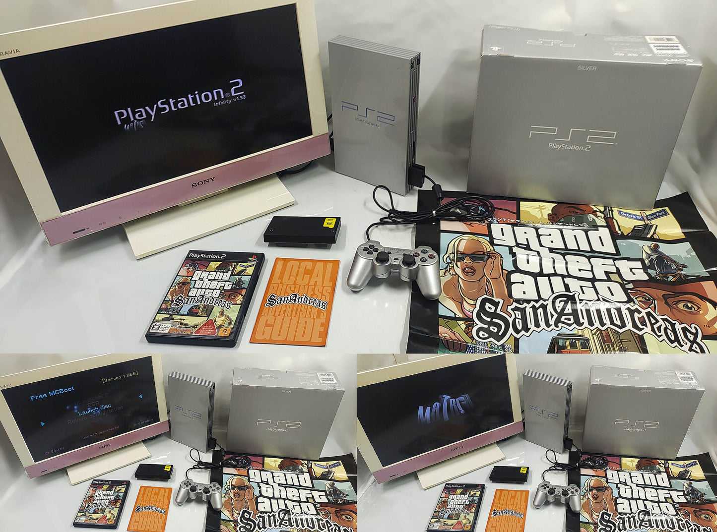 Sony Playstation 2 SCPH39000 Silver Limited Edition - FRETE GRÁTIS!