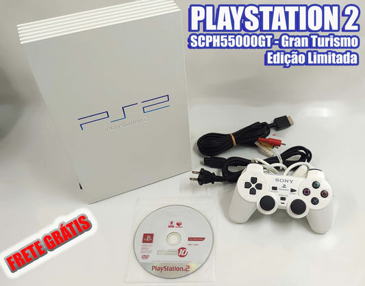 Playstation 2 Fat Edição limitada Gran Turismo 4 - FRETE GRÁTIS!