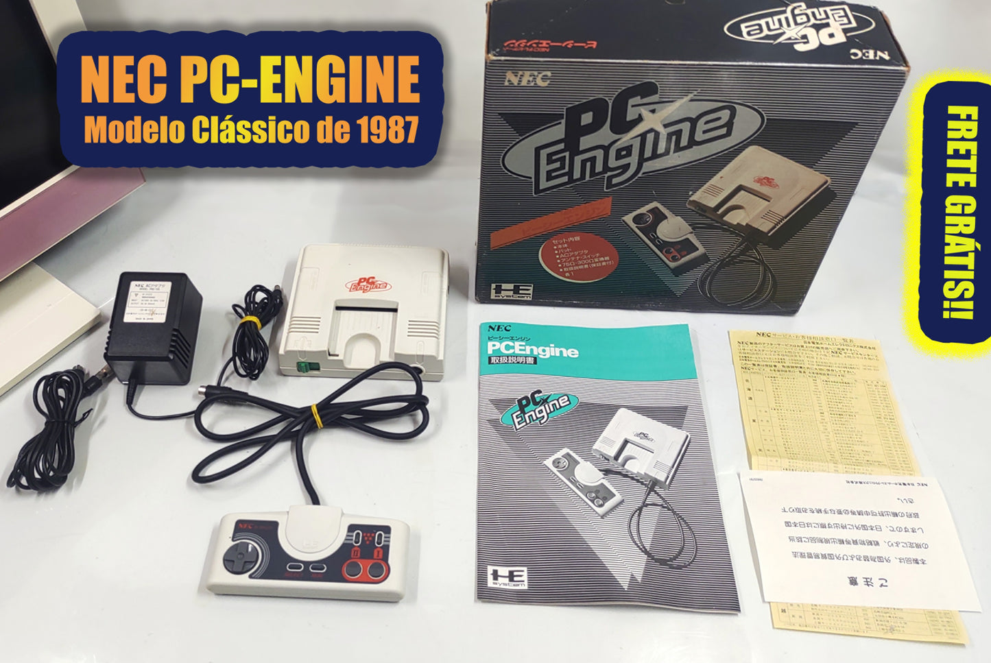 NEC PC-Engine - Primeiro modelo clássico - FRETE GRÁTIS!