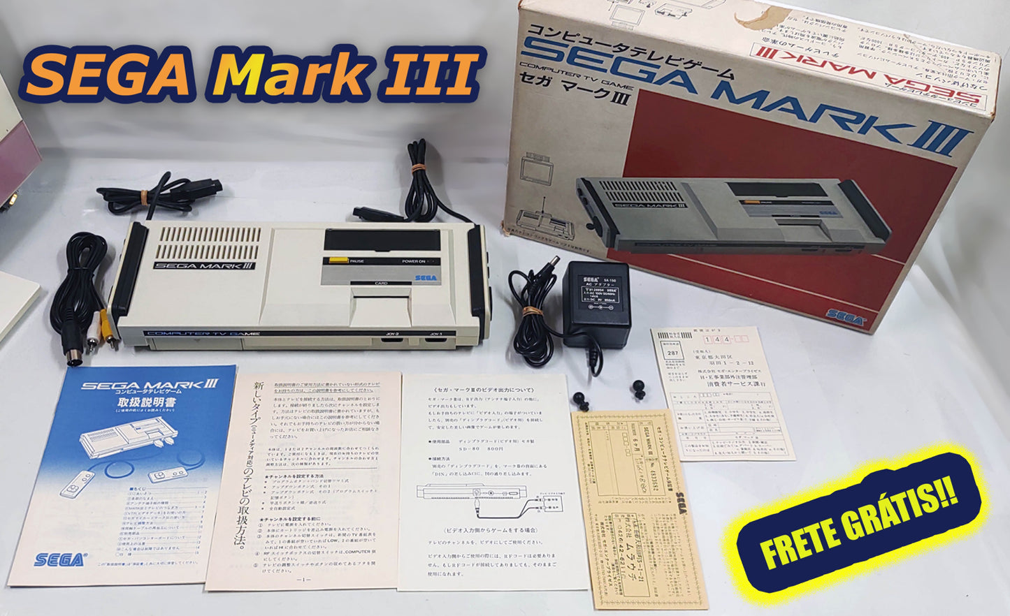 SEGA Mark 3 Completo - FRETE GRÁTIS!