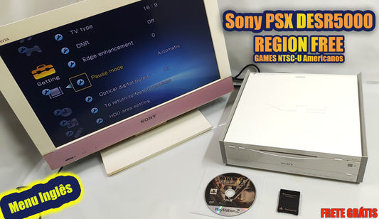 Sony PSX DESR5000 - Menu Inglês - Games NTSC-U - FRETE GRÁTIS