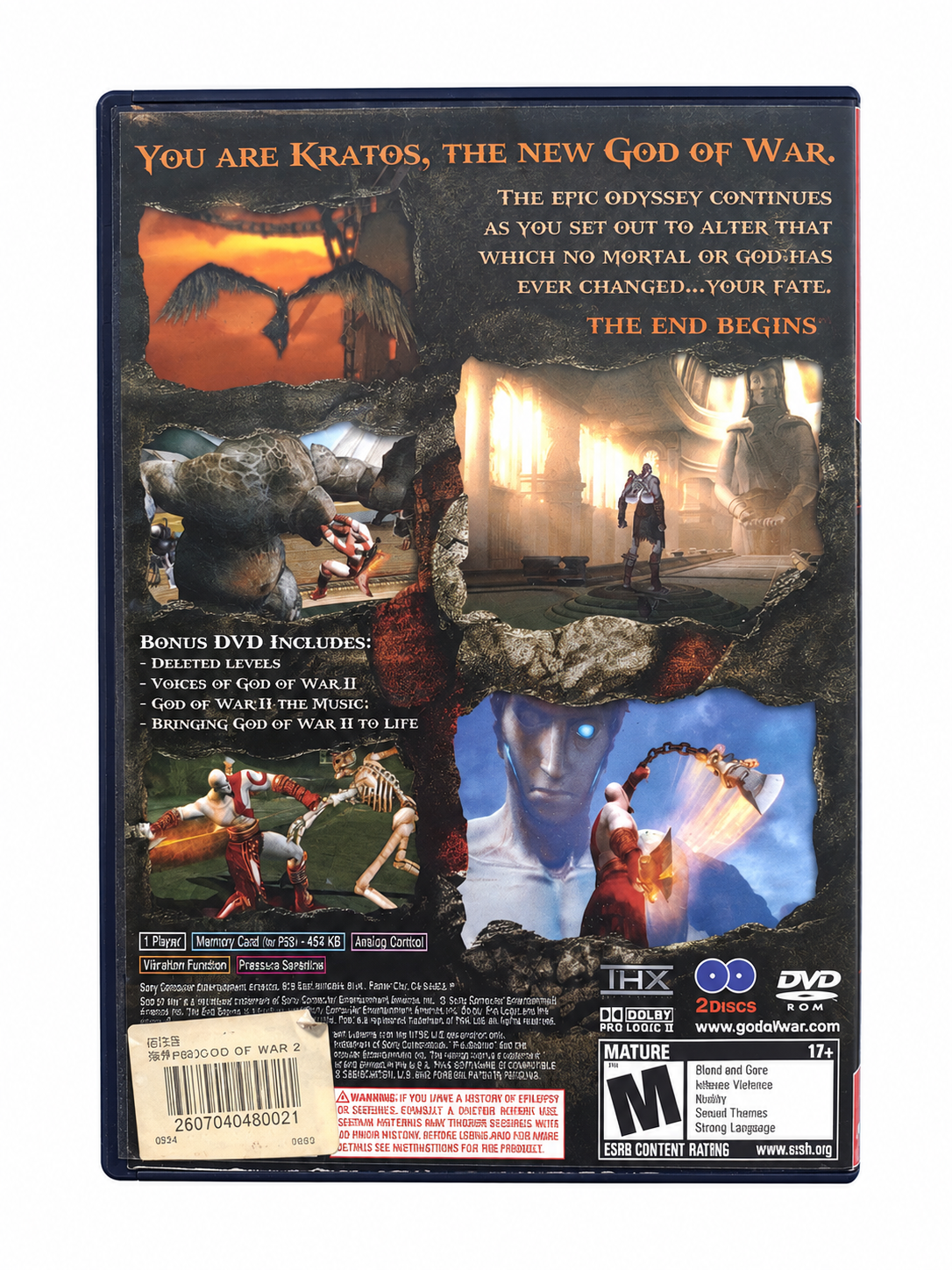 God of War II [NTSC-U] - Sony Playstation 2 PS2