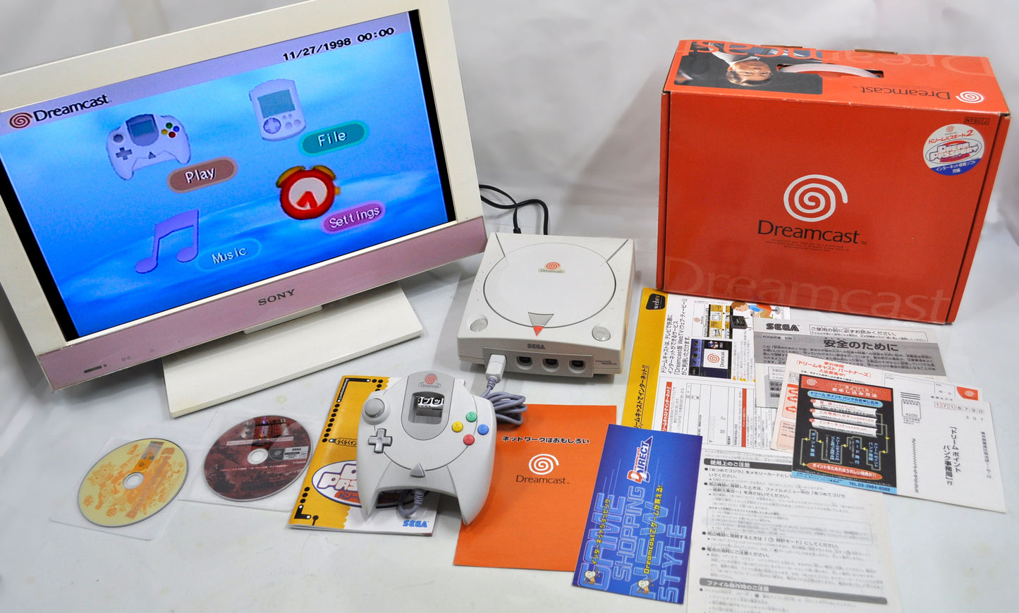 SEGA Dreamcast modelo de lançamento - FRETE GRÁTIS!!