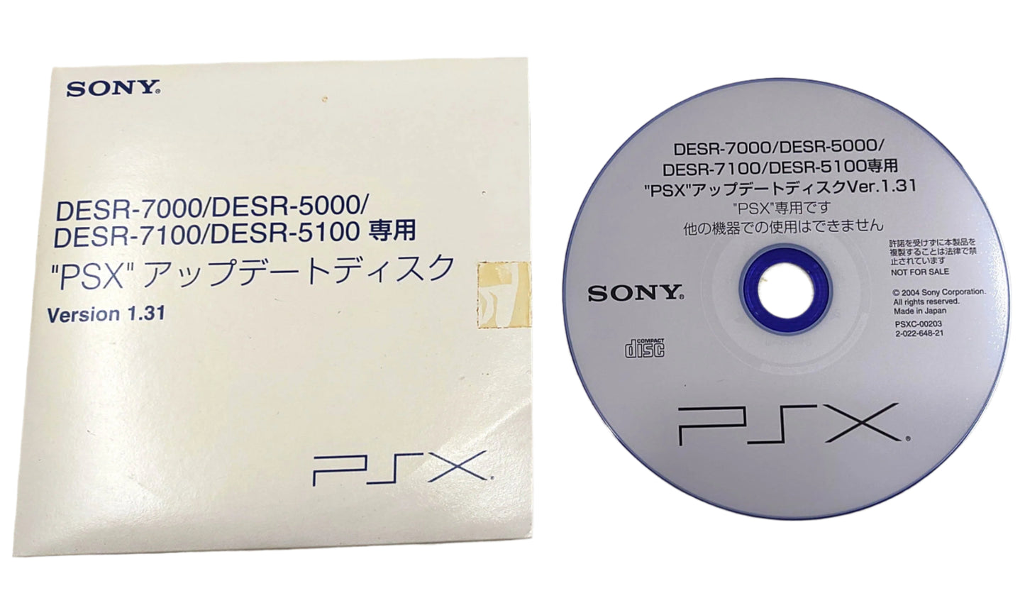 Disco de Atualização Sony PSX DESR – Versão 1.31