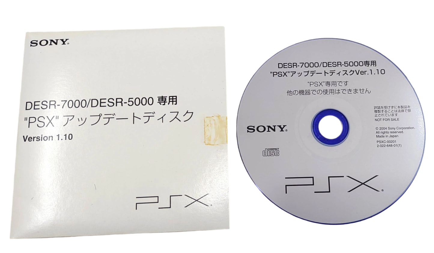 Disco de Atualização Sony PSX DESR – Versão 1.10