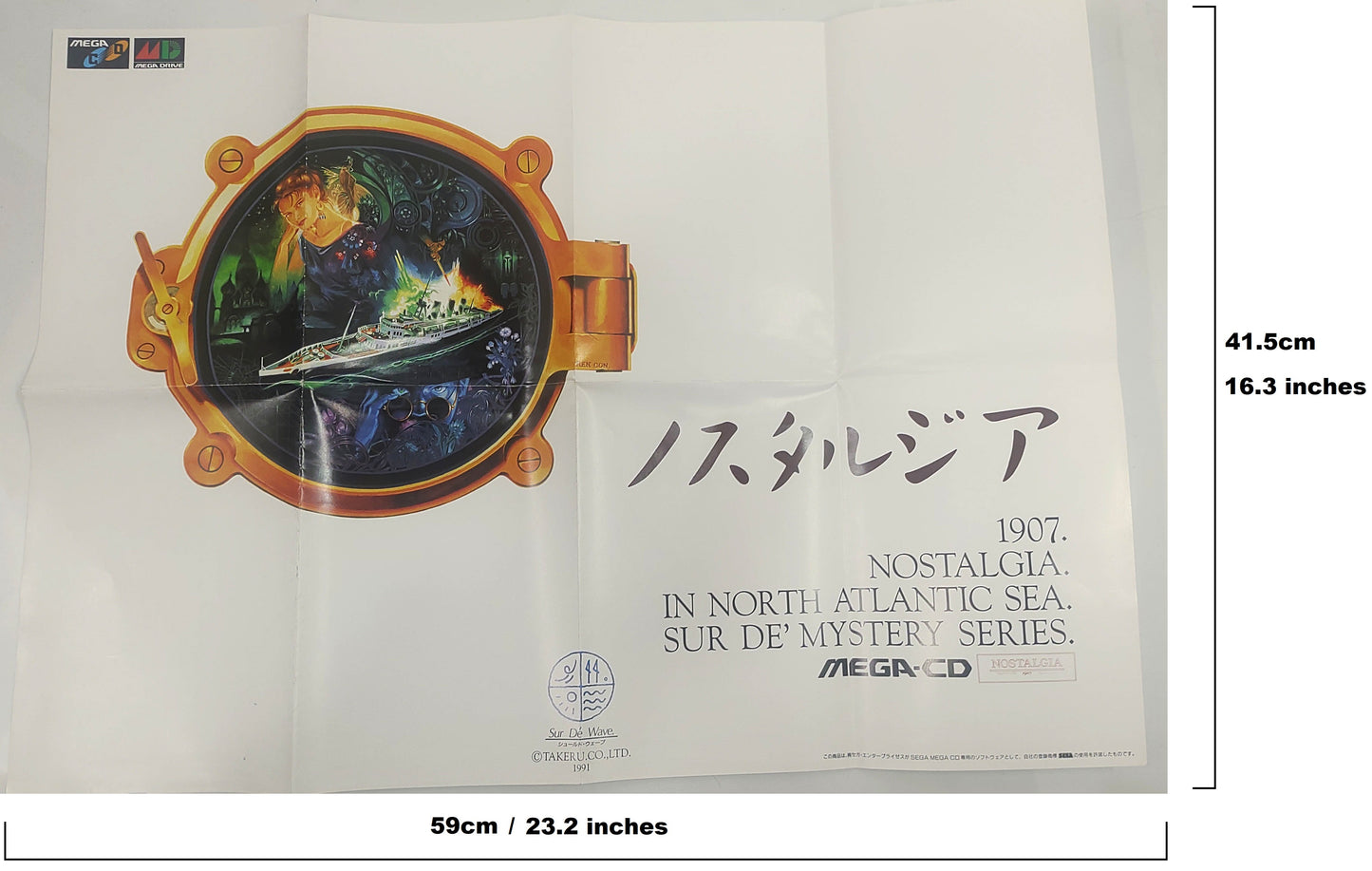 Nostalgia 1907 in North Atlantic Sea – SEGA MEGA CD - Raro