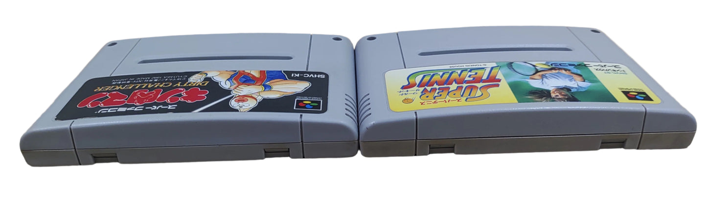 Dirty Challenger + Super Tennis - Super Famicom / SNES