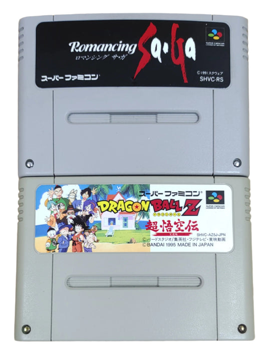 Dragon Ball Z: Super Gokuden + Romancing Saga - Super Famicom / SNES