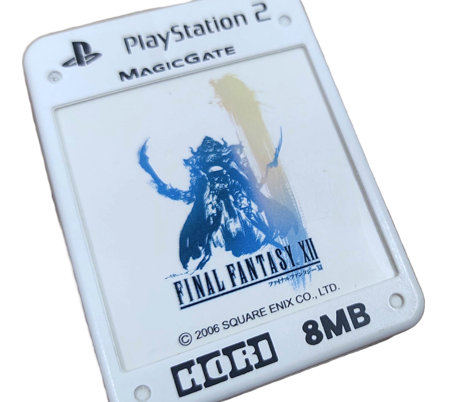 Memory Card Hori Branco Final Fantasy XII - Sony Playstation 2 PS2