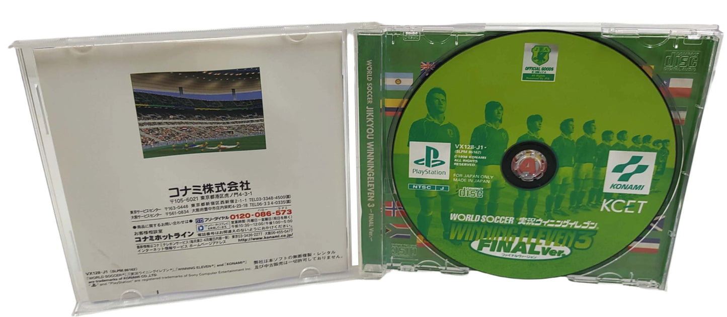 World Soccer Winning Eleven 3 Final Ver. - Sony Playstation PS1