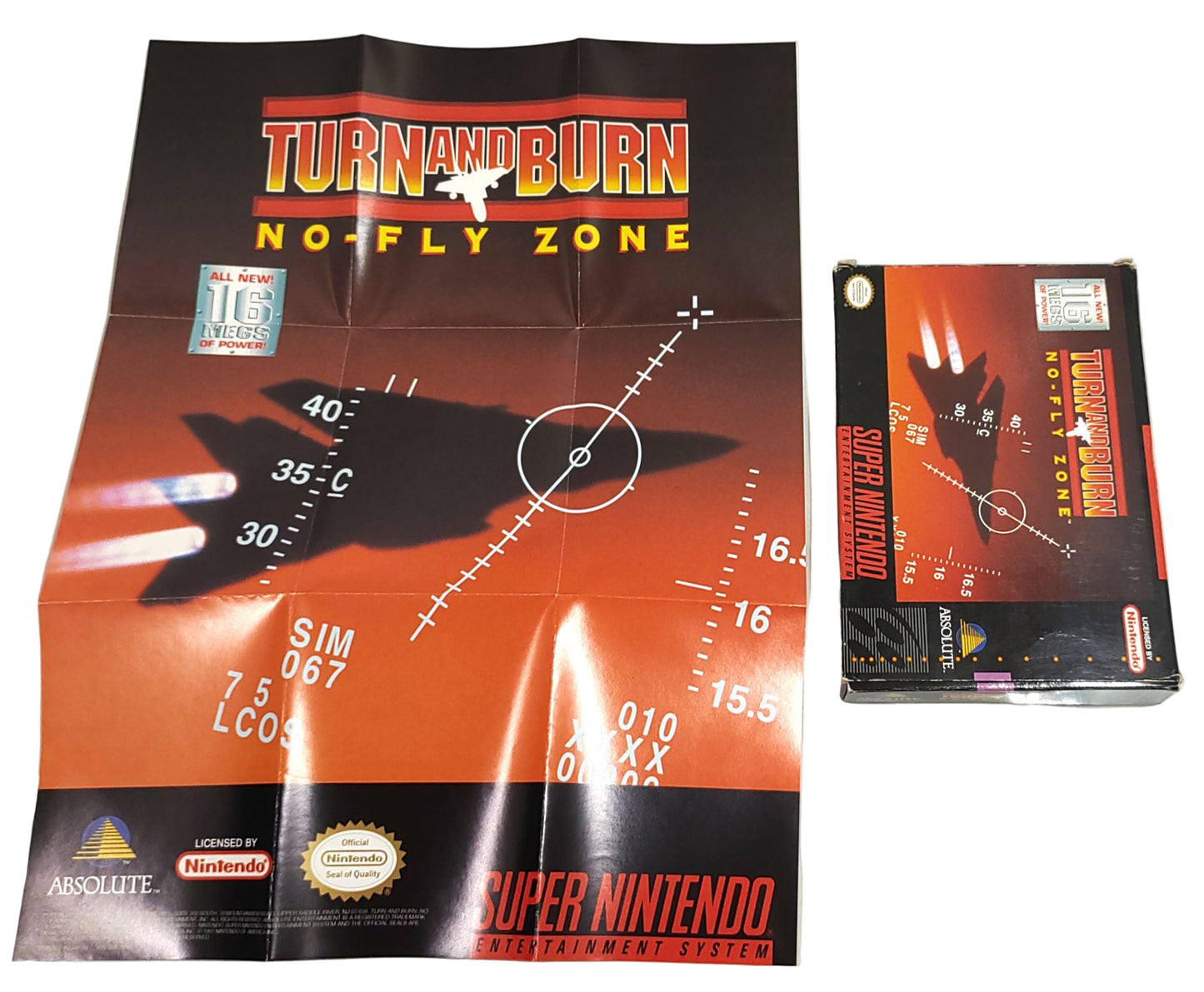 Turn and Burn - No-Fly Zone - SNES / Super Famicom