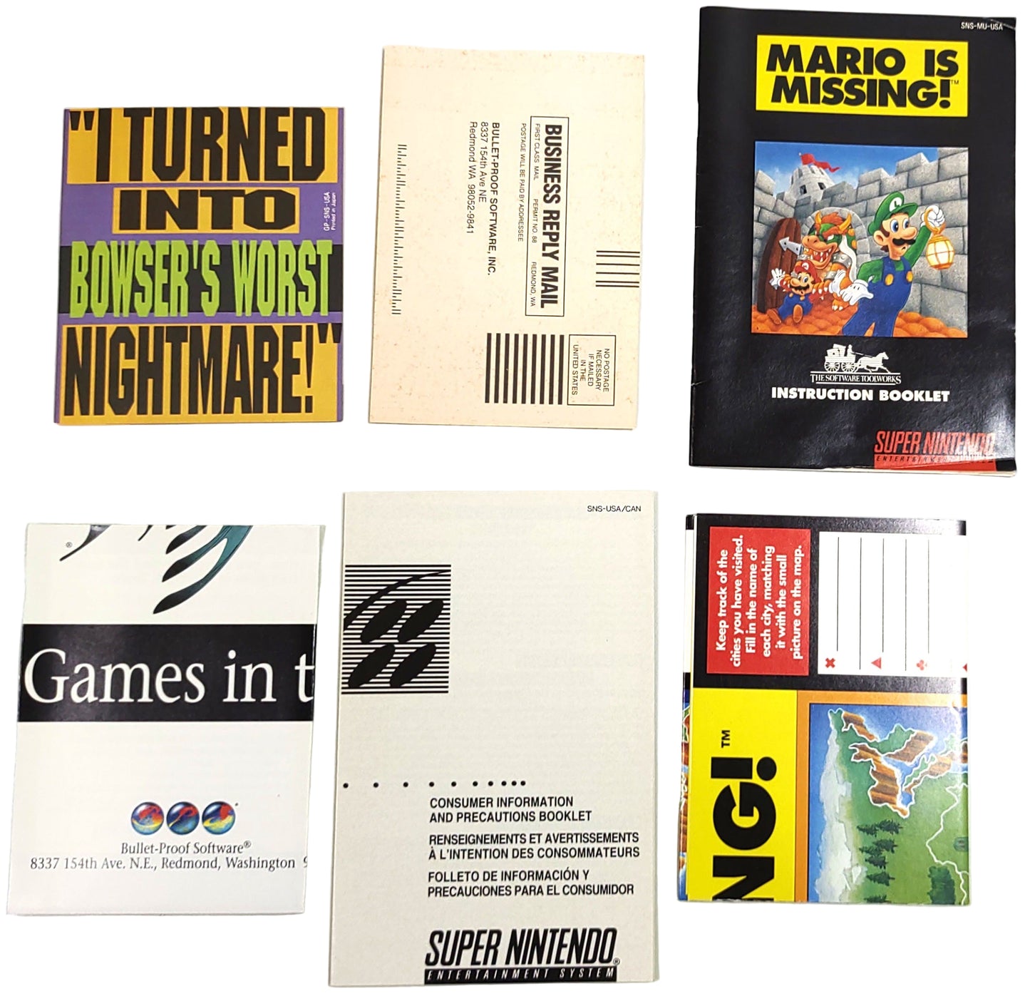 Mario is Missing! - SNES / Super Famicom