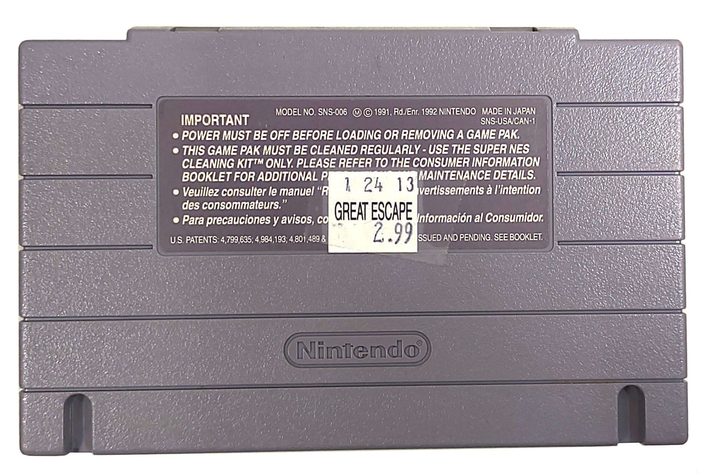 WWF WrestleMania - The Arcade Game - SNES / Super Famicom