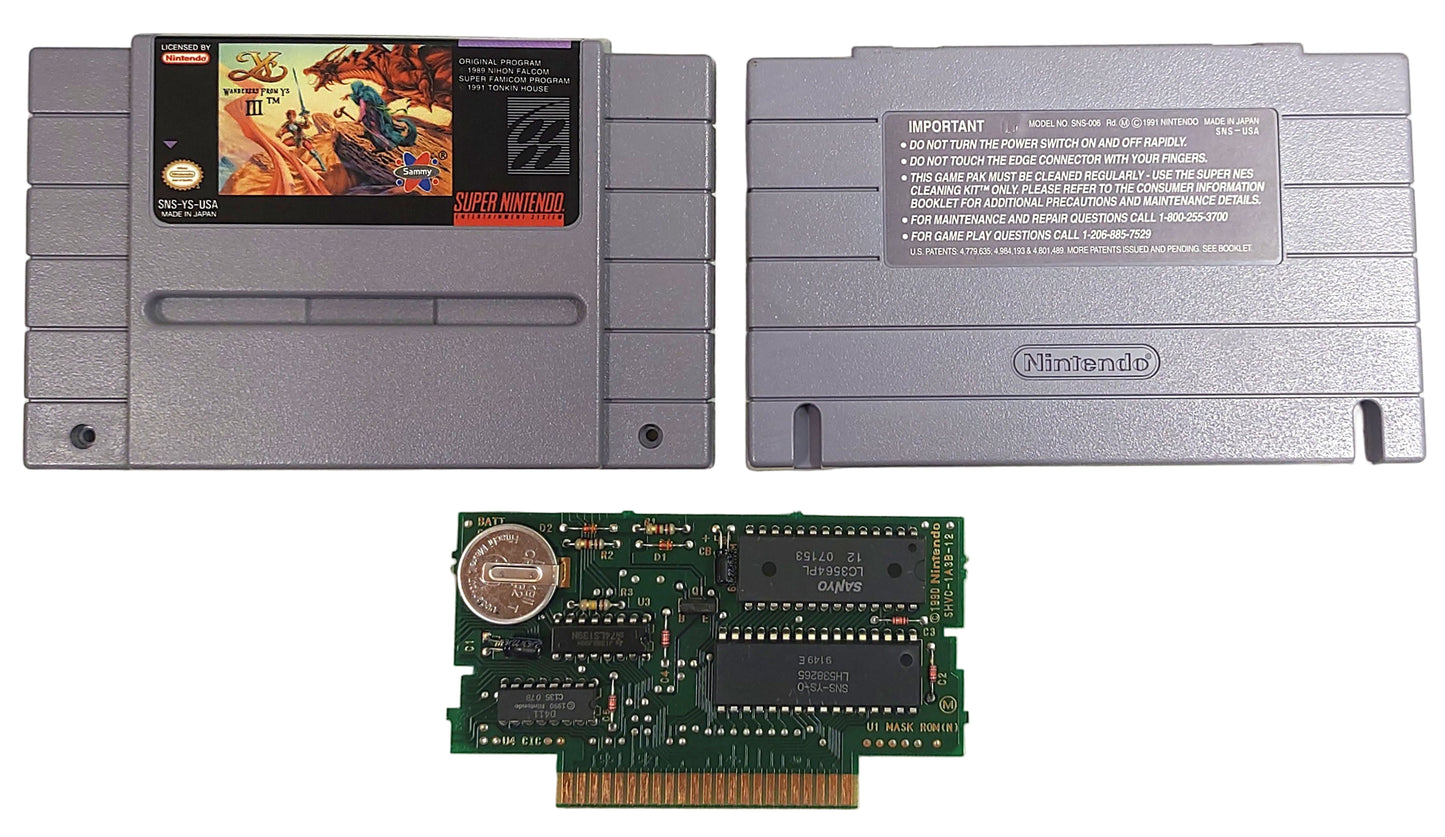 Ys III: Wanderers from Ys - SNES / Super Famicom