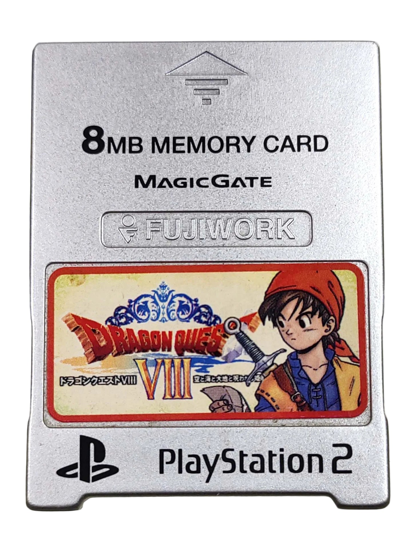 Memory Card Original Fujiwork Metallic Silver - Sony Playstation 2 PS2