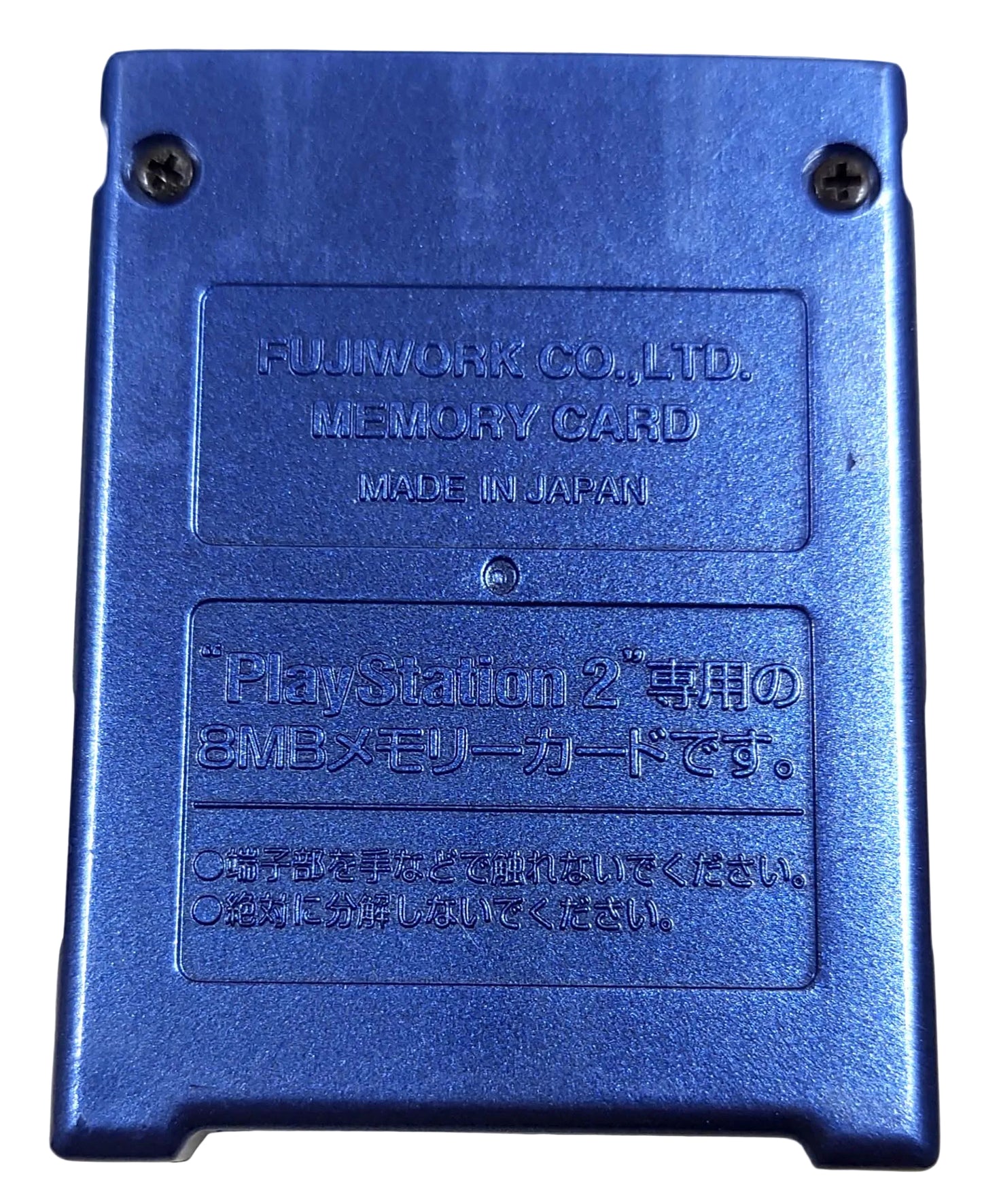 Memory Card Original Fujiwork Metallic Royal Blue - Sony Playstation 2 PS2