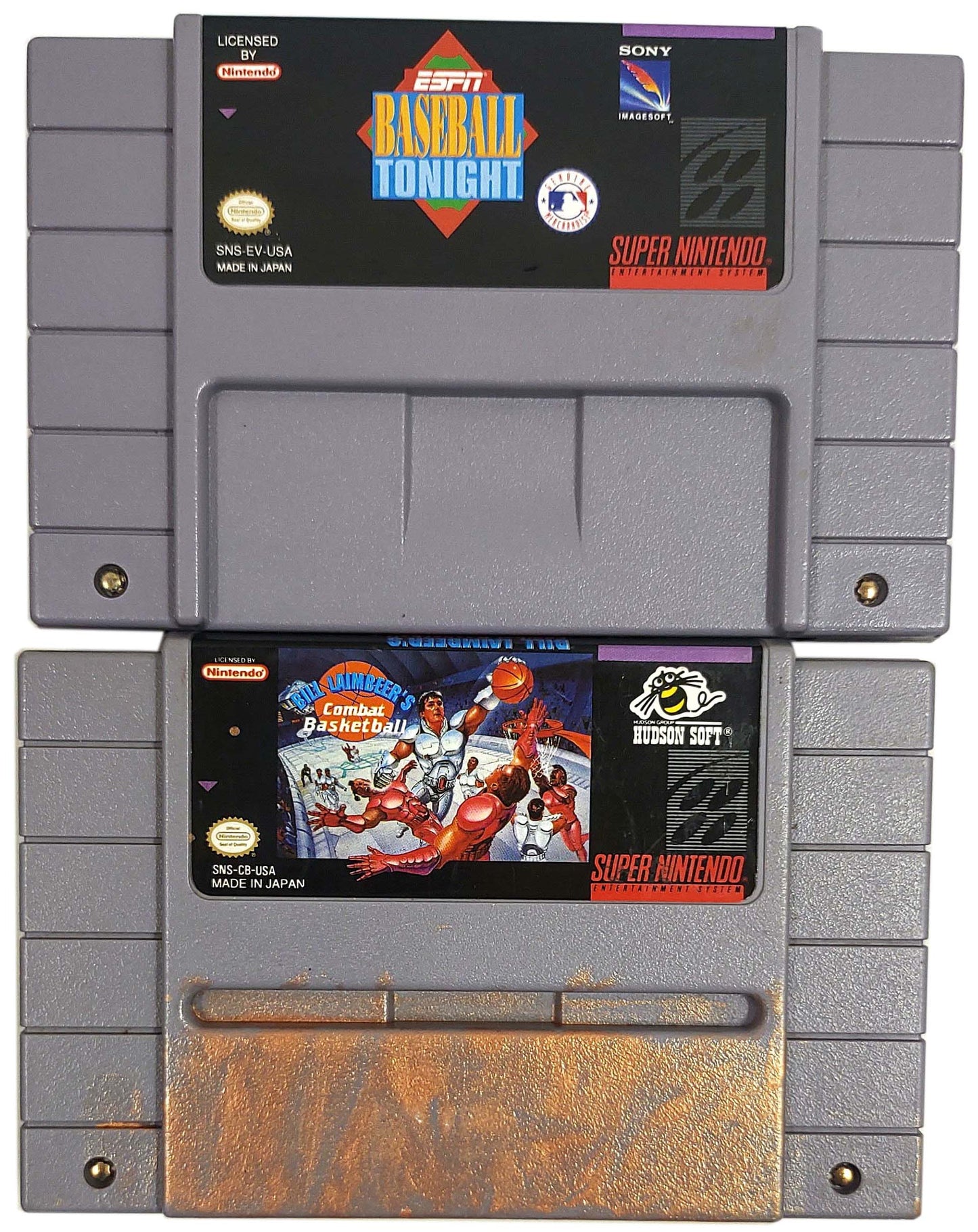 Lote 2 Games originais - SNES / Super Famicom