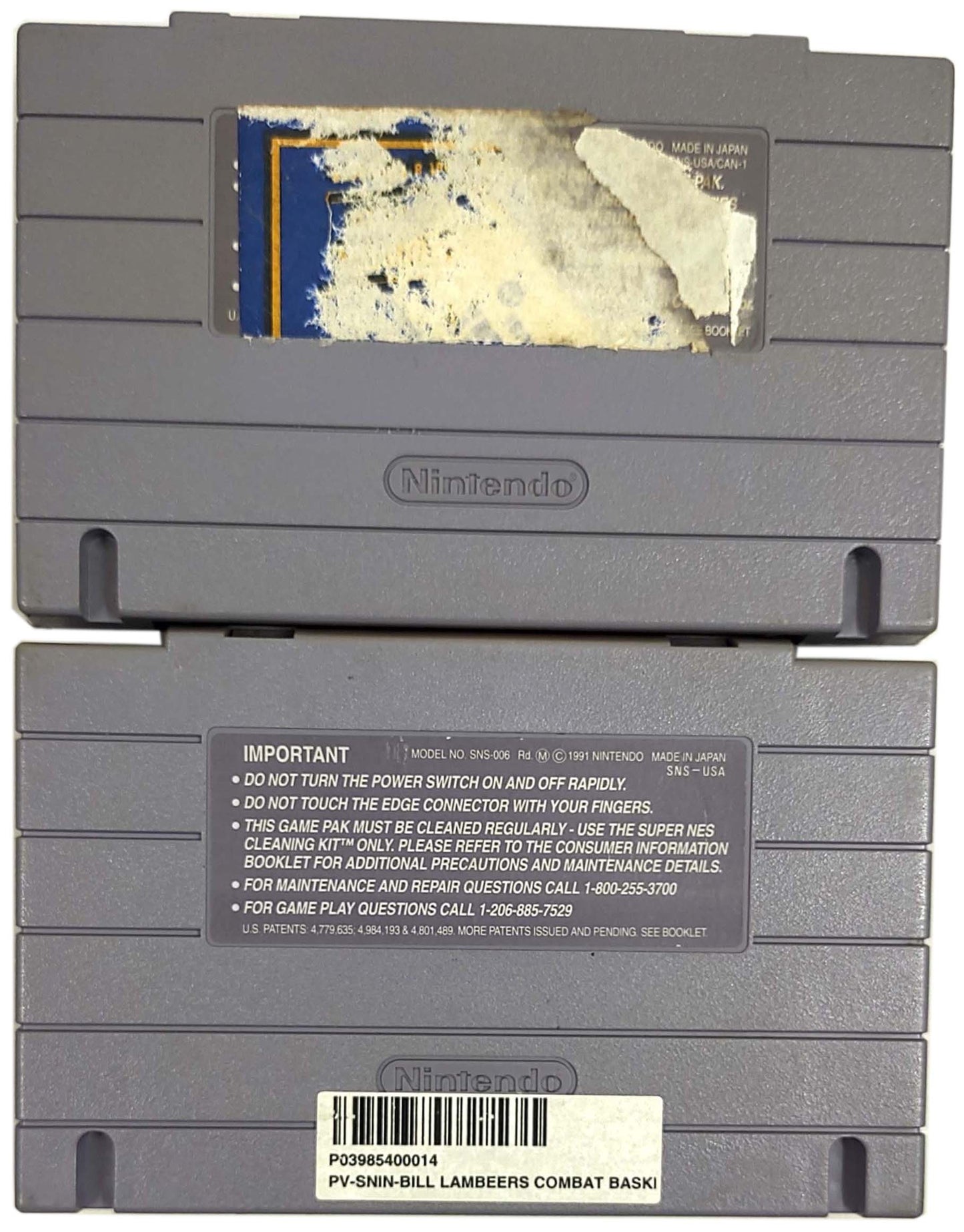 Lote 2 Games originais - SNES / Super Famicom