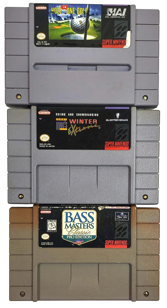 Lote 3 Games originais - SNES / Super Famicom