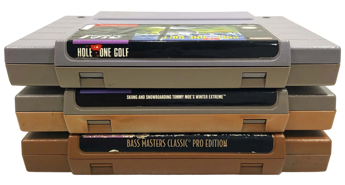 Lote 3 Games originais - SNES / Super Famicom