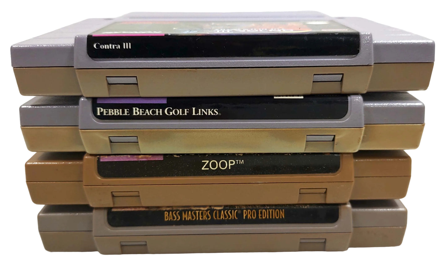 Lote 4 Games (3 originais e 1 Repro) - SNES / Super Famicom