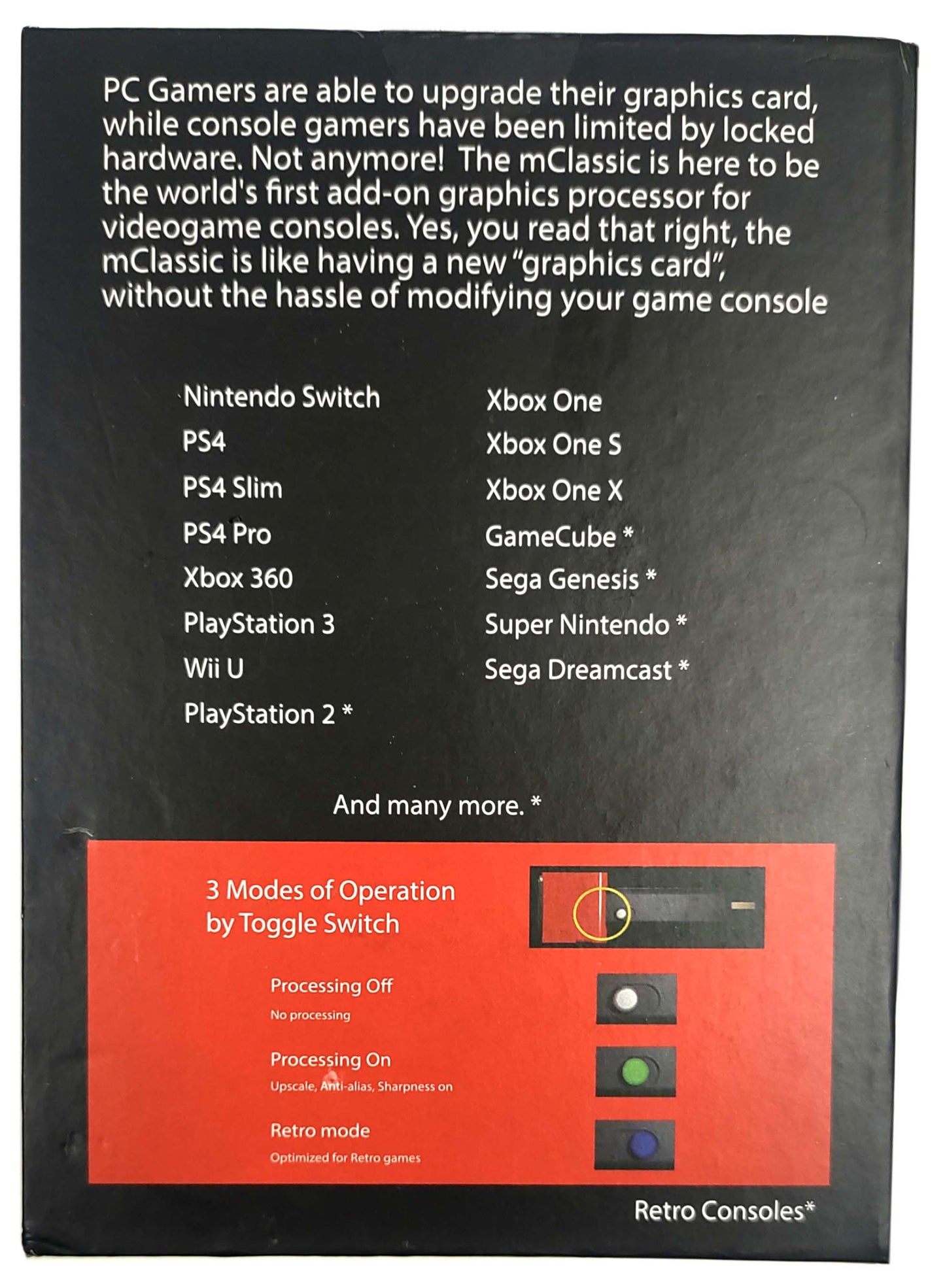 Marseille mClassic - Processador gráfico plug-and-play externo “upscale”