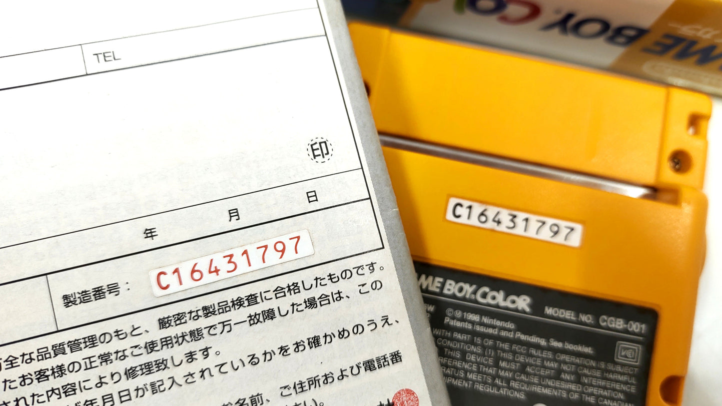 Nintendo GameBoy Color Amarelo modelo CGB-001