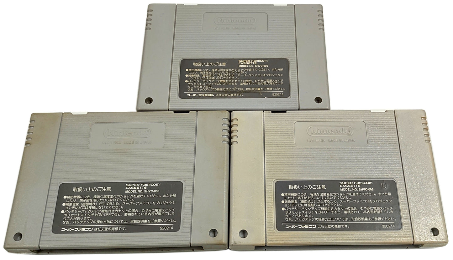 Mario Paint / Mario & Wario / Mario Super Picross- Lote 3 Games - Super Famicom / SNES