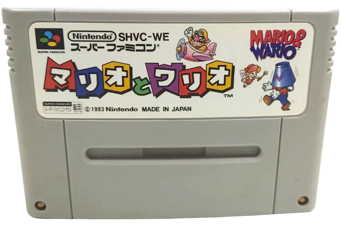 Mario Paint / Mario & Wario / Mario Super Picross- Lote 3 Games - Super Famicom / SNES
