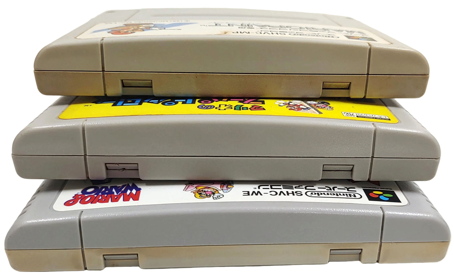 Mario Paint / Mario & Wario / Mario Super Picross- Lote 3 Games - Super Famicom / SNES