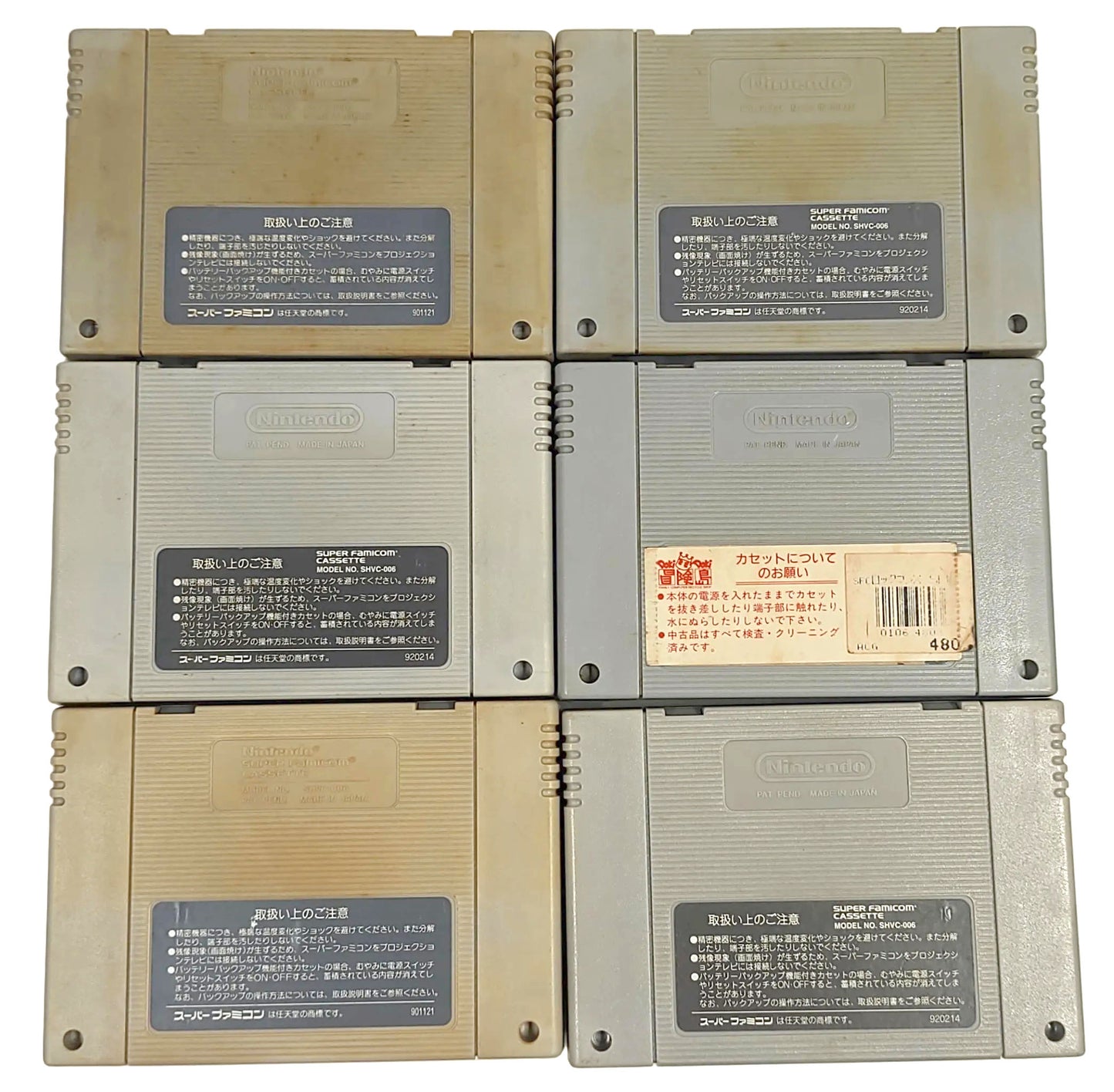 DKC 1,2 / Mario's / FF4 / Romancing Saga 2 - Lote 6 Games - Super Famicom / SNES