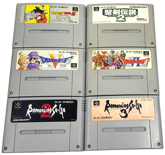 Lote 6 Games RPG - Super Famicom / SNES