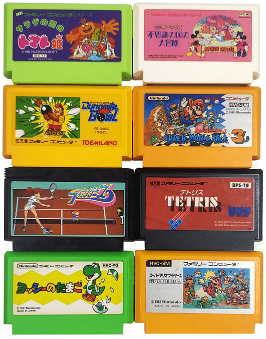Lote 8 Games -  Famicom / NES