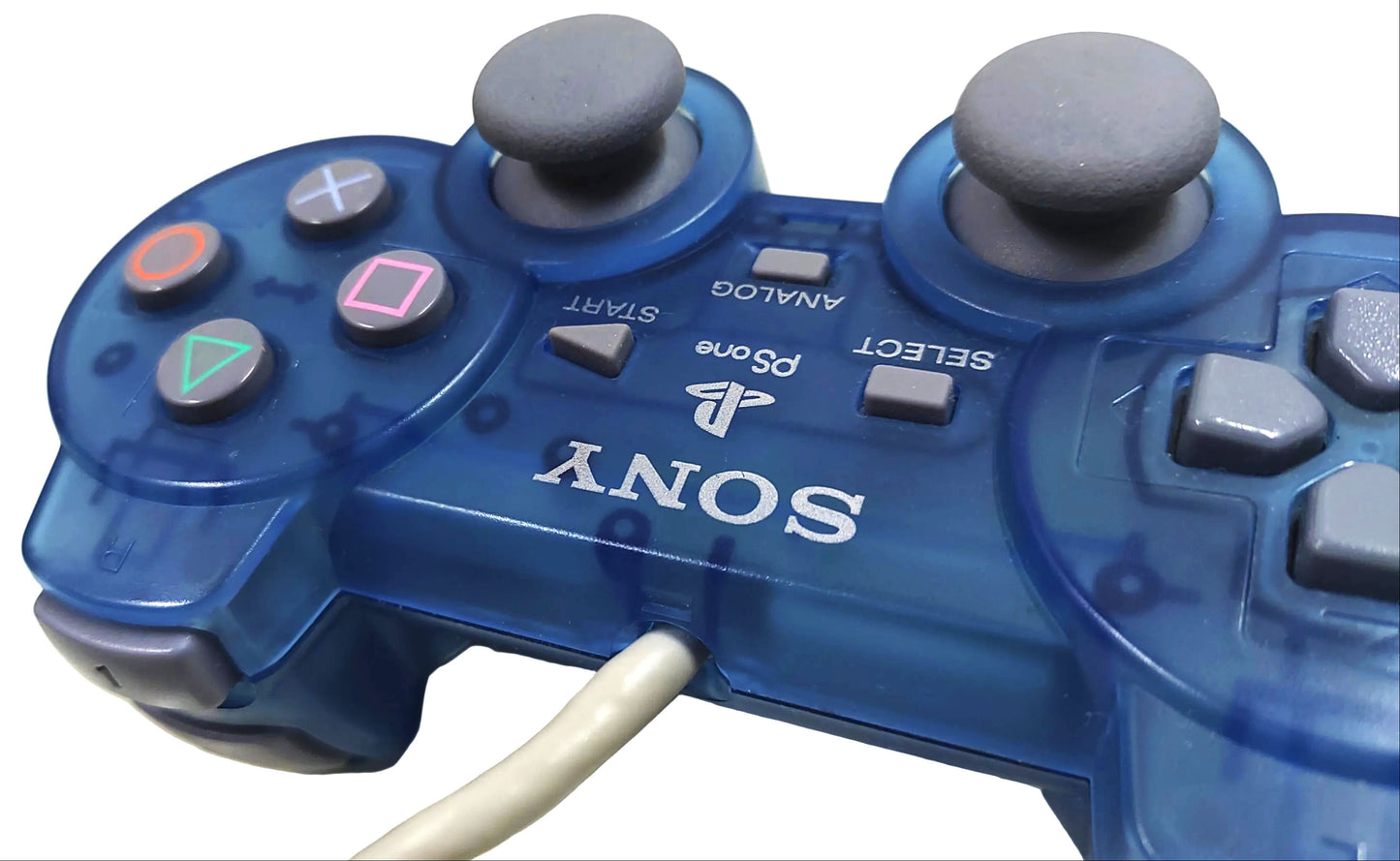 DualShock Azul translucido original - Sony PSOne PS1