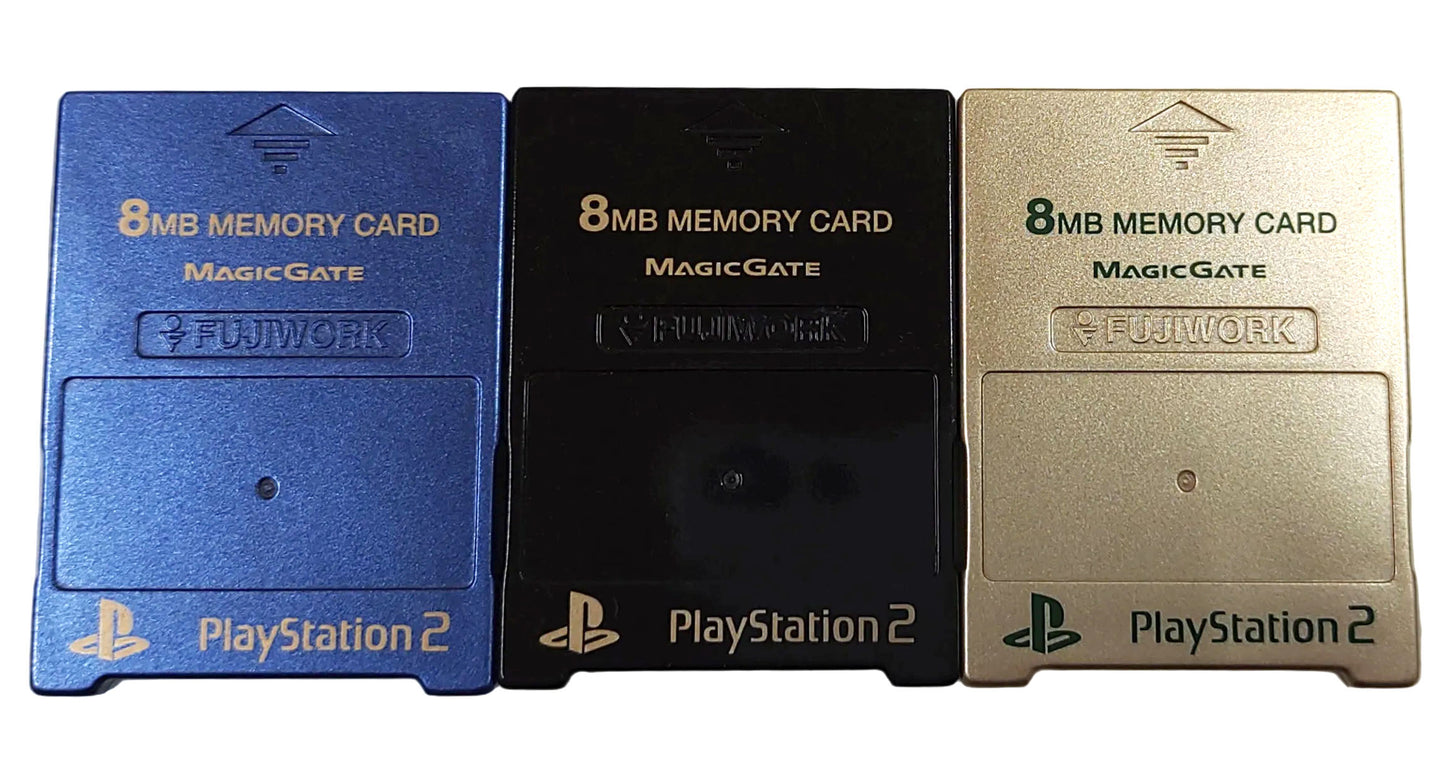 3x Memory Cards Originais Fujiwork - Sony Playstation 2
