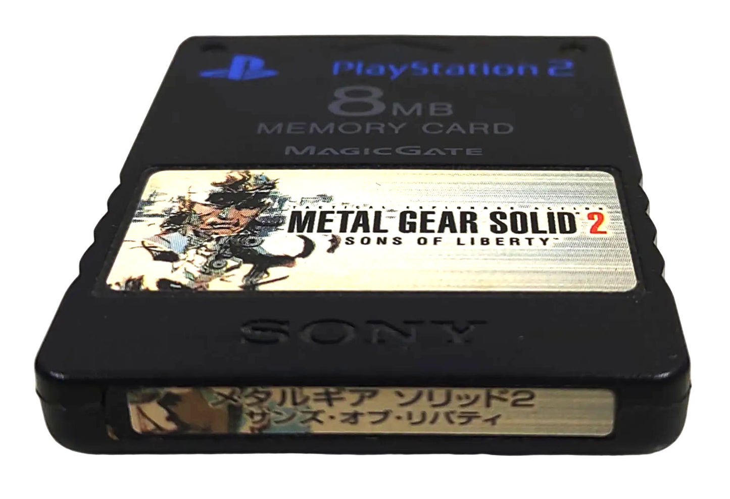 Memory Card Original c/ Adesivo oficial Metal Gear Solid 2 - Sony Playstation 2 PS2