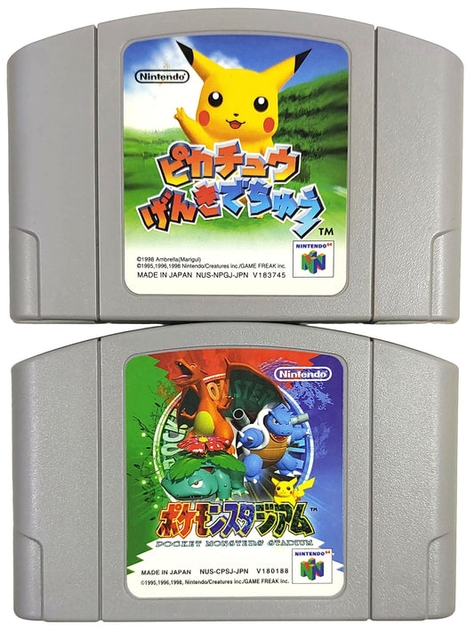 Pokemon Stadium + Hey You, Pikachu! - Nintendo 64
