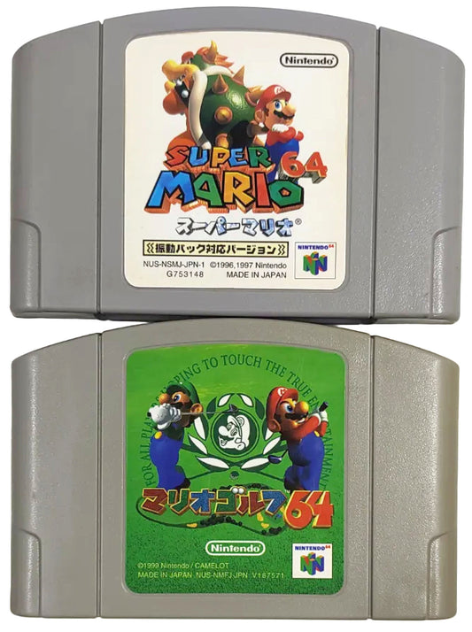 Super Mario 64 + Mario Golf 64 - Nintendo 64