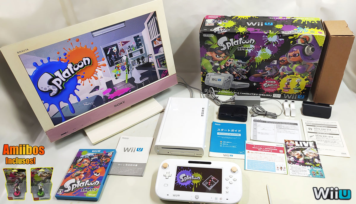 Wii U Splatoon Bundle [Destravado + Games + Traduzido]