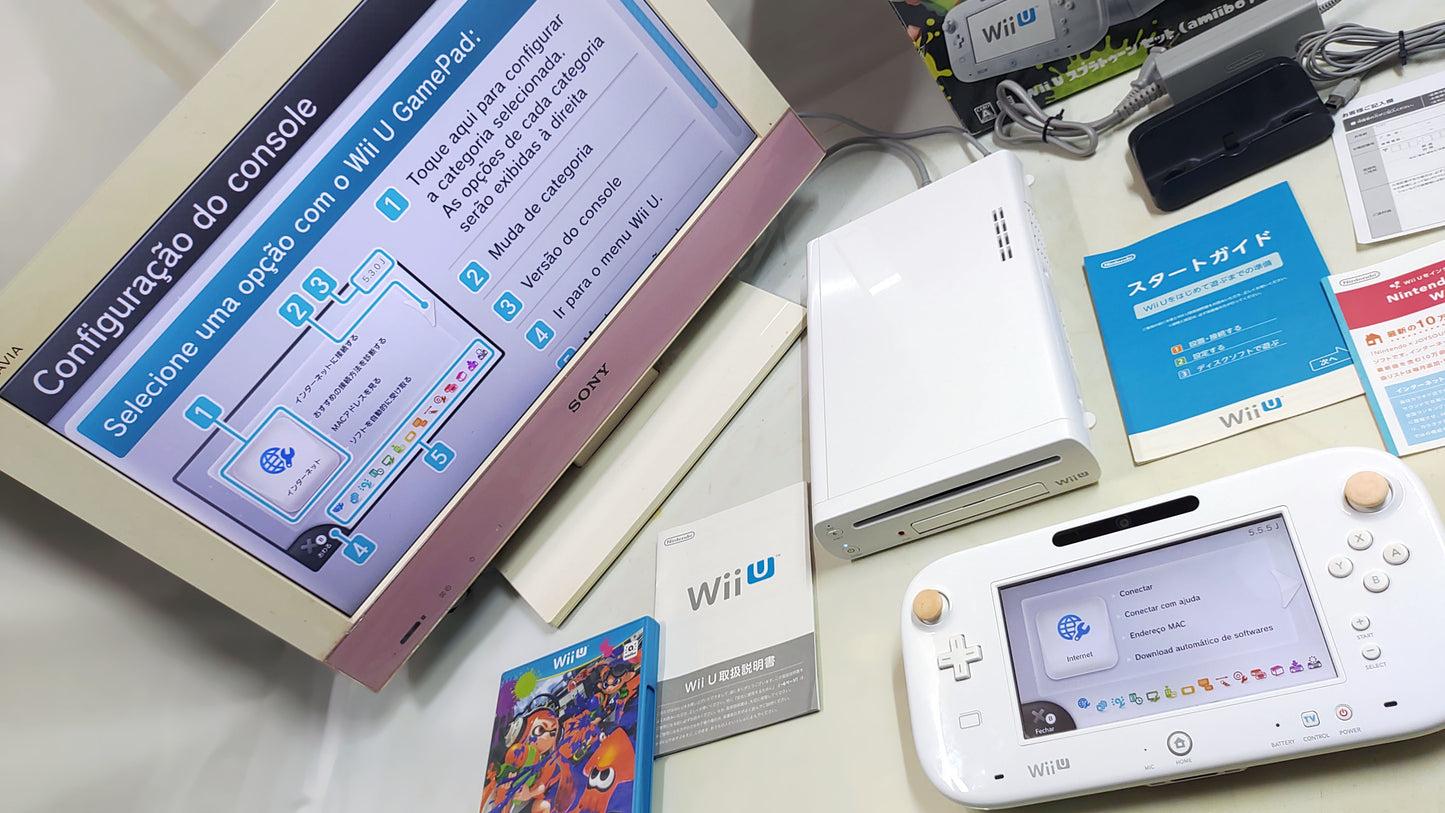 Wii U Splatoon Bundle [Destravado + Games + Traduzido]