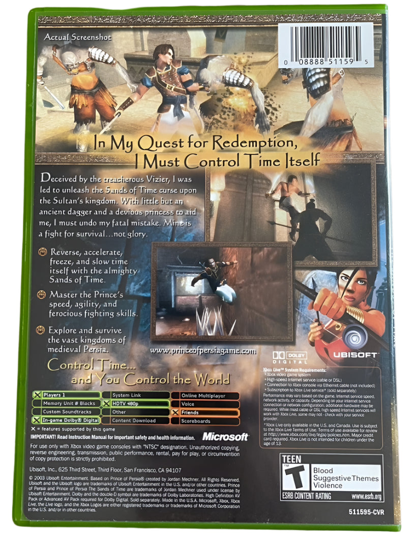 Prince of Persia - The Sands of Time - Xbox clássico