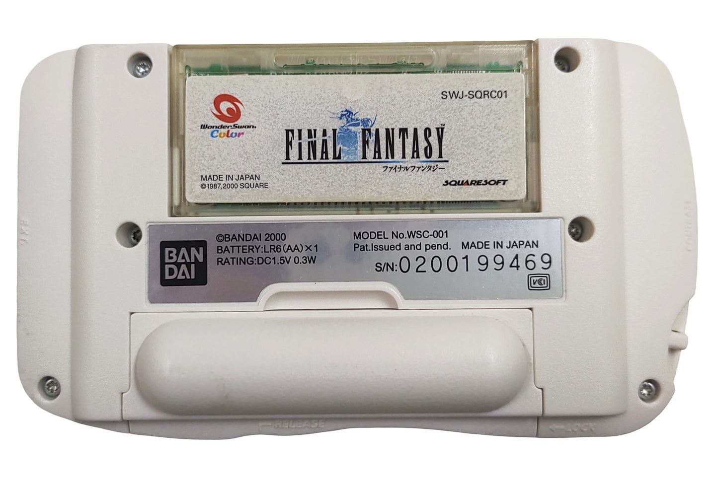 WonderSwan Color Edição Limitada Final Fantasy