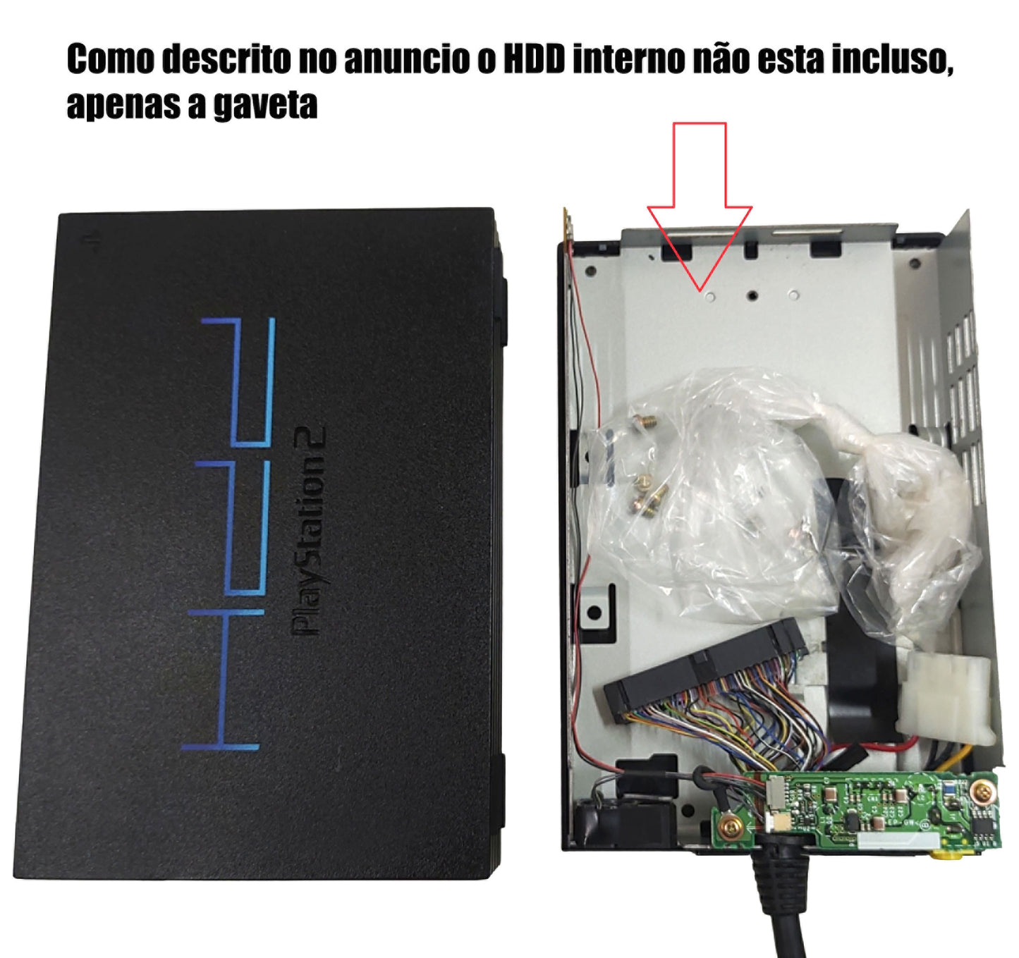 Sony PS2 BB Unit SCPH-20400 (Gaveta Apenas) + SCPH-10190 - Sony Playstation 2 PS2